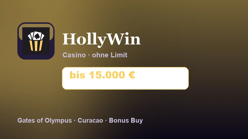 Screenshot von HollyWin Casino