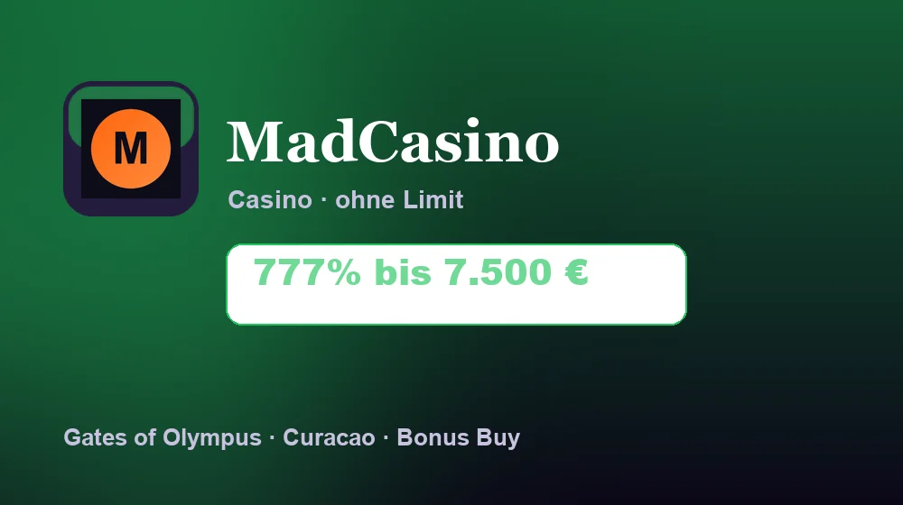 Screenshot von MadCasino Casino